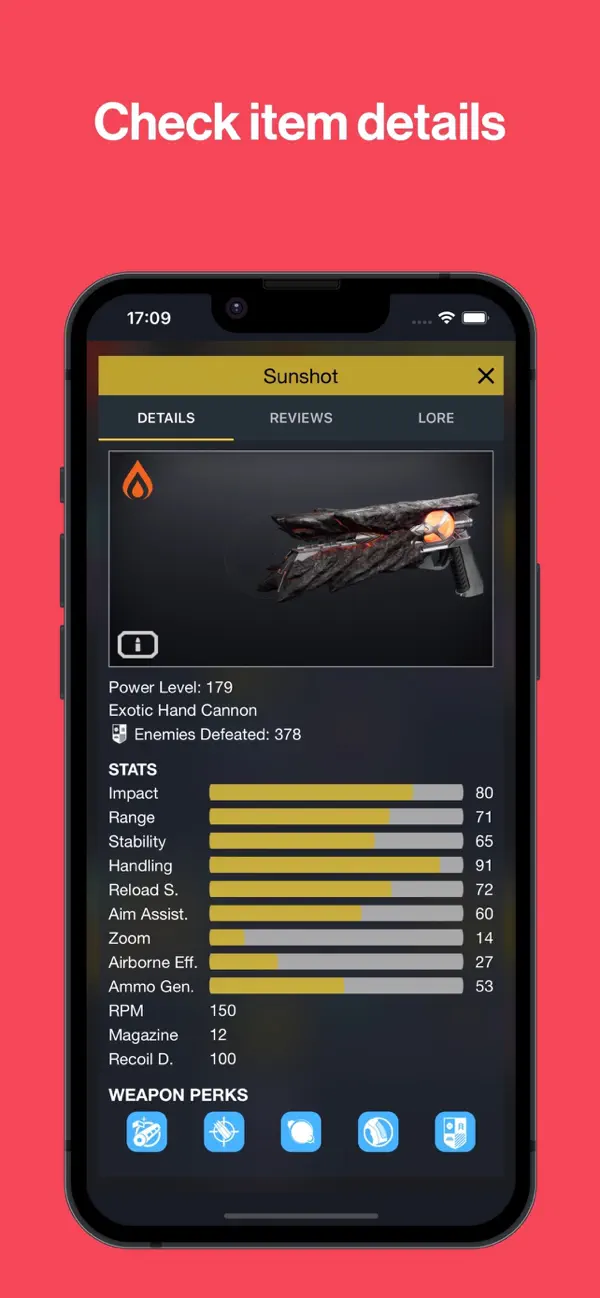 Screenshot #3 pour Vault - Destiny Item Manager