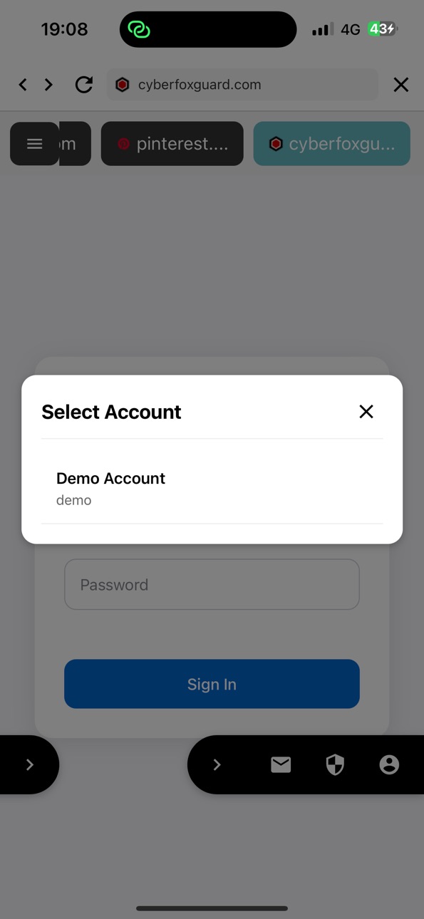 iPhone screenshot