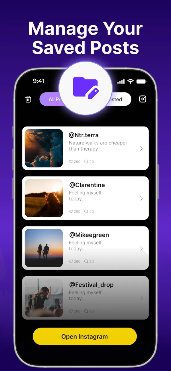 Screenshot #2 pour Repost -  Reels, Photos, Story