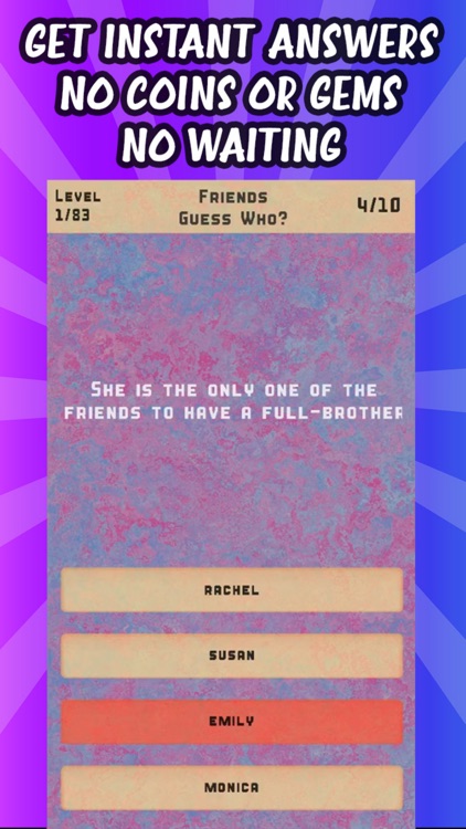 Friends Quiz Game