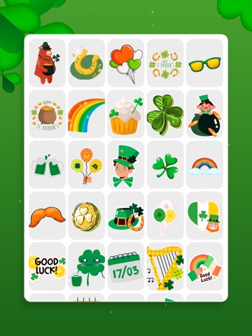 Frames with Saint Patricks Day iPad screenshot