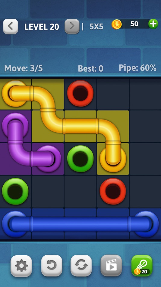 #3. Line Puzzle: Pipe Art (iOS) By: BitMango, Inc.