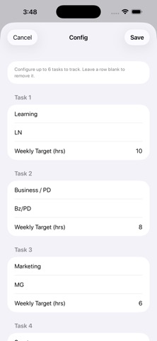 Cadence: Weekly Goals screenshot