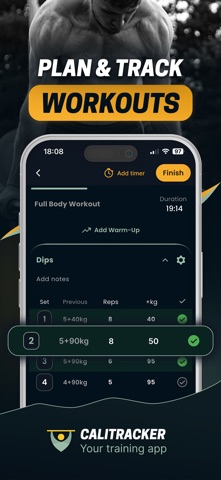 Calitracker: Calisthenics Log screenshot