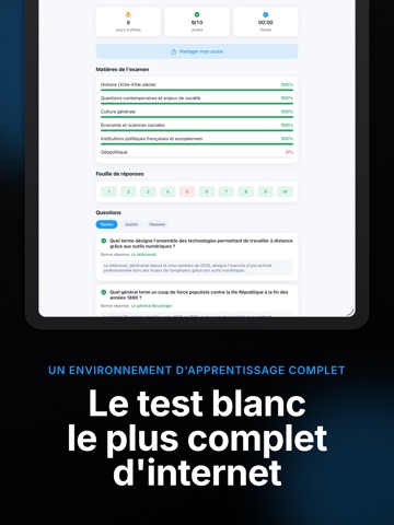 Sciences Po Entrance Exam Prep iPad screenshot