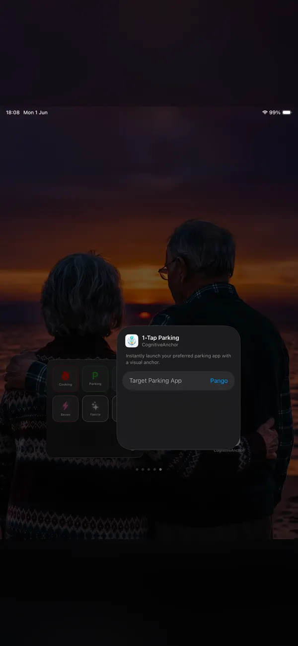 CognitiveAnchor: Focus & Tasks iPhone and iPad interface for An unmissable reminder, right where you look, from the official App Store gallery