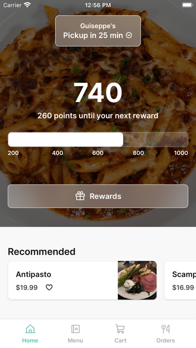 Giuseppe's To Go iPhone screenshot 1 - Food & Drink app