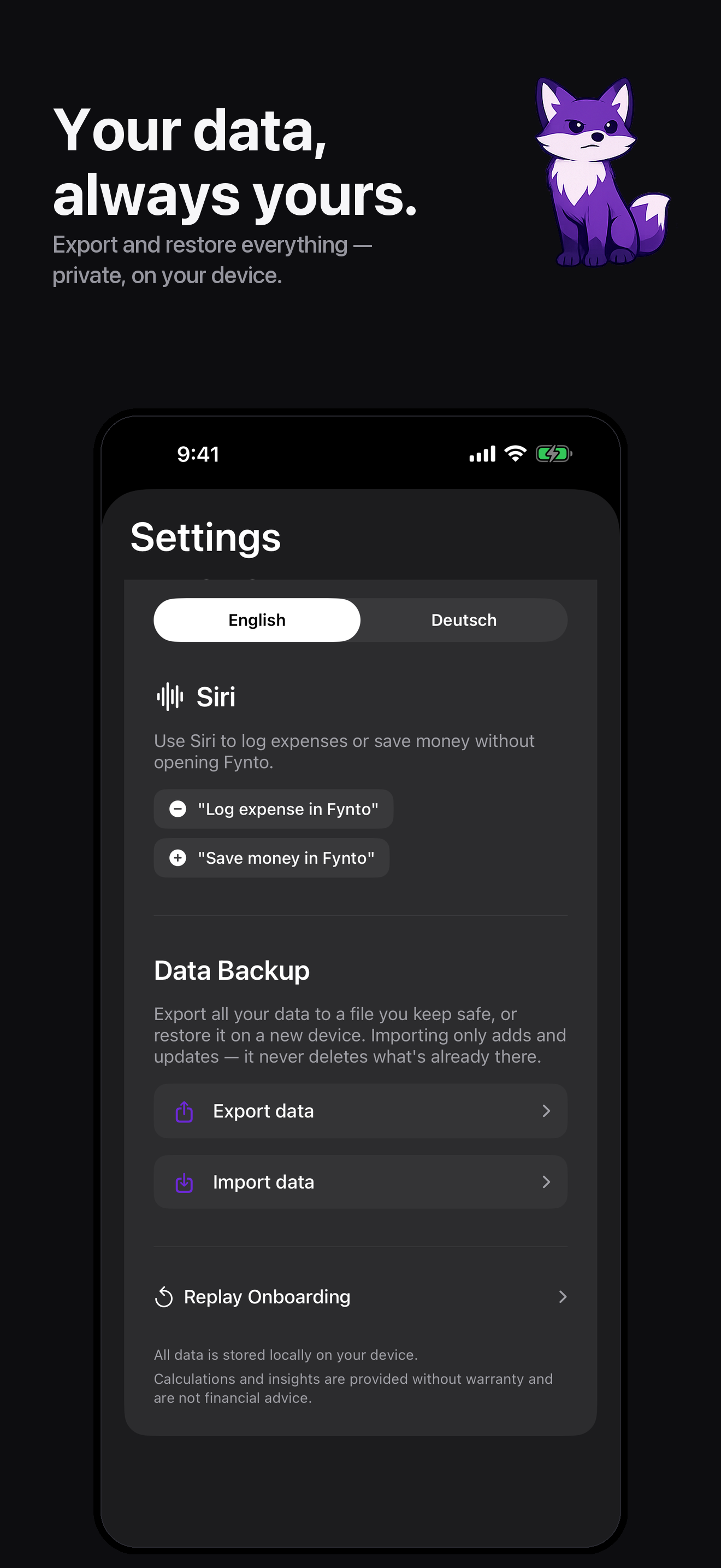Fynto – Budget & Finance