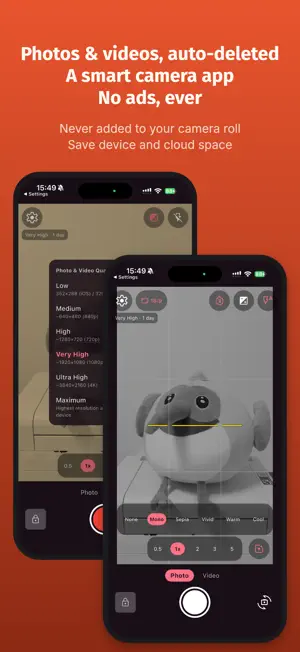 Snoof - Disappearing Camera screenshot 1