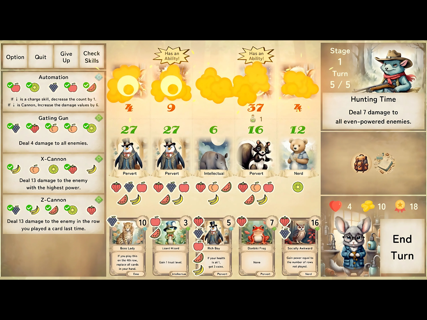 Kemotaku Roguelike Card Puzzle screenshot 7