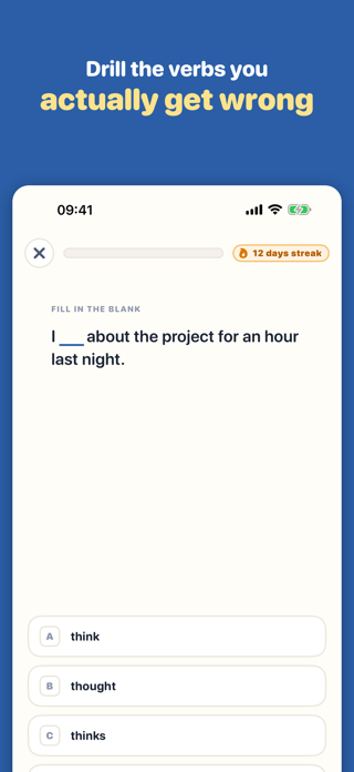 Verbform: Irregular Verbs Screenshot 1 of 5