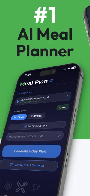 Qedamio - Fitness Meal Planner screenshot 1