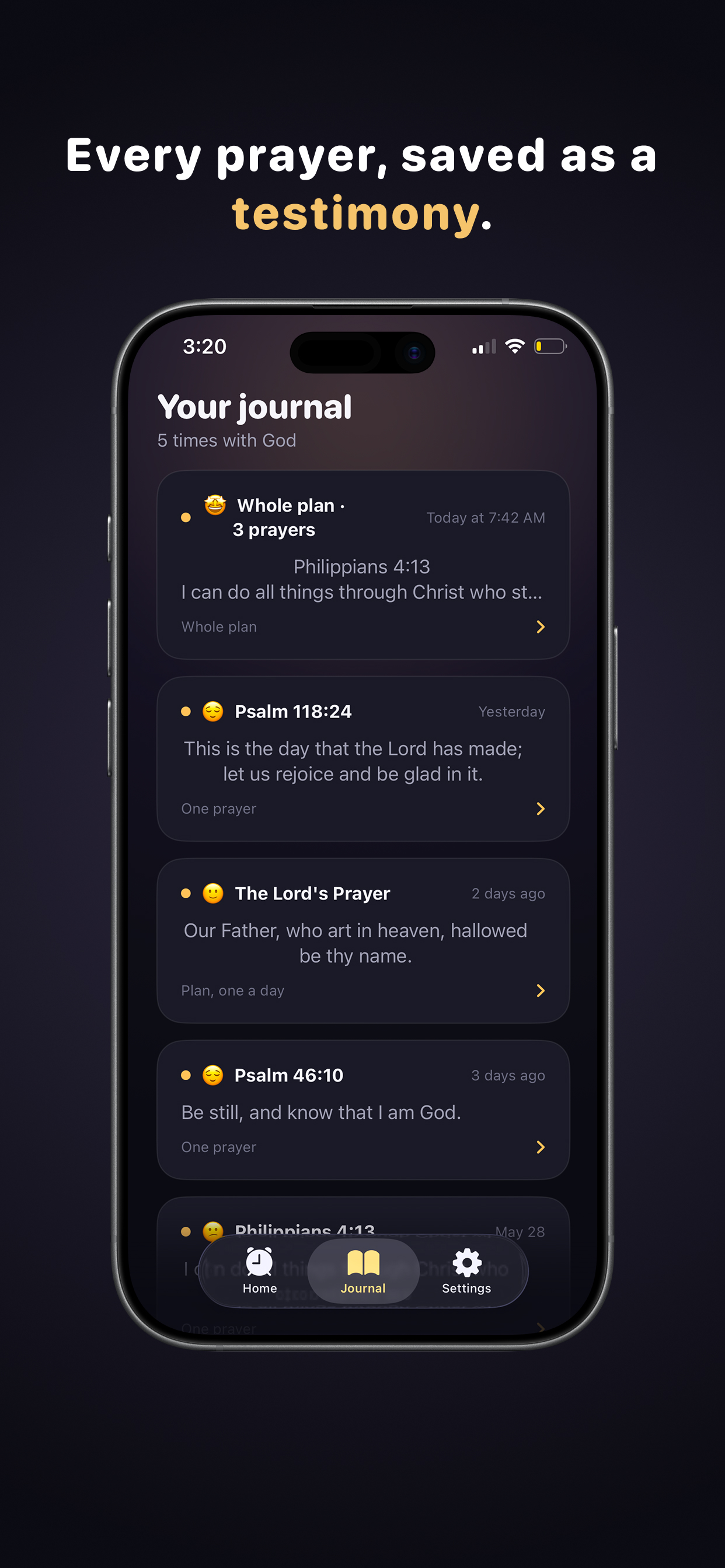 Dawn: Bible & Prayer Alarm