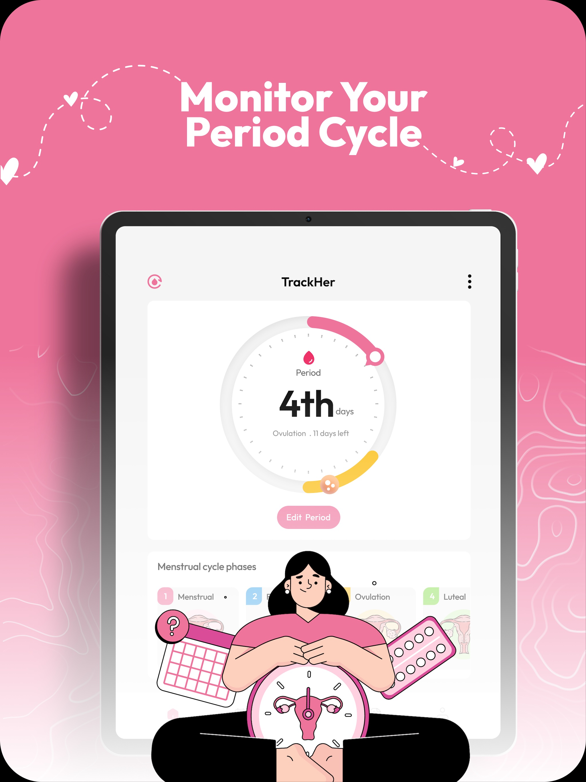 Track Her - Period & Pregnancy screenshot 7
