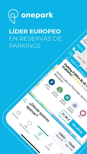 Captura de pantalla de Onepark, ¡Reserva Tu Parking! en iPhone 1