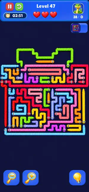 Snake Out Maze Puzzle Game screenshot 4