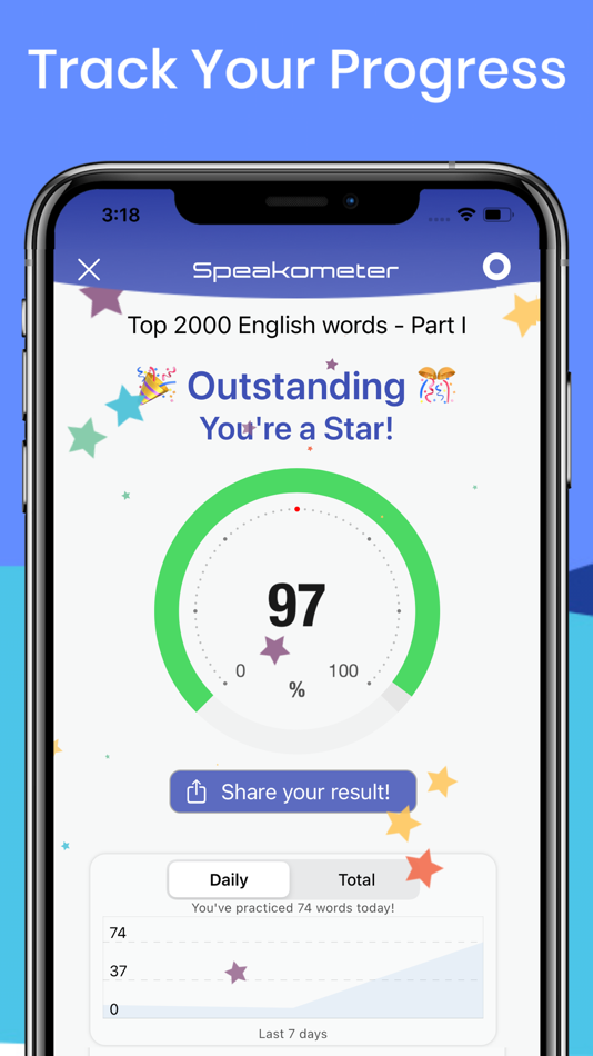 #3. Speakometer-Accent Training AI (iOS) 由: Datawide