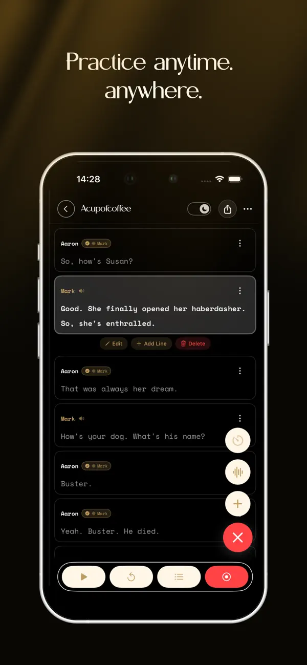 Screenshot #2 pour ActingPal: AI Scene Partner