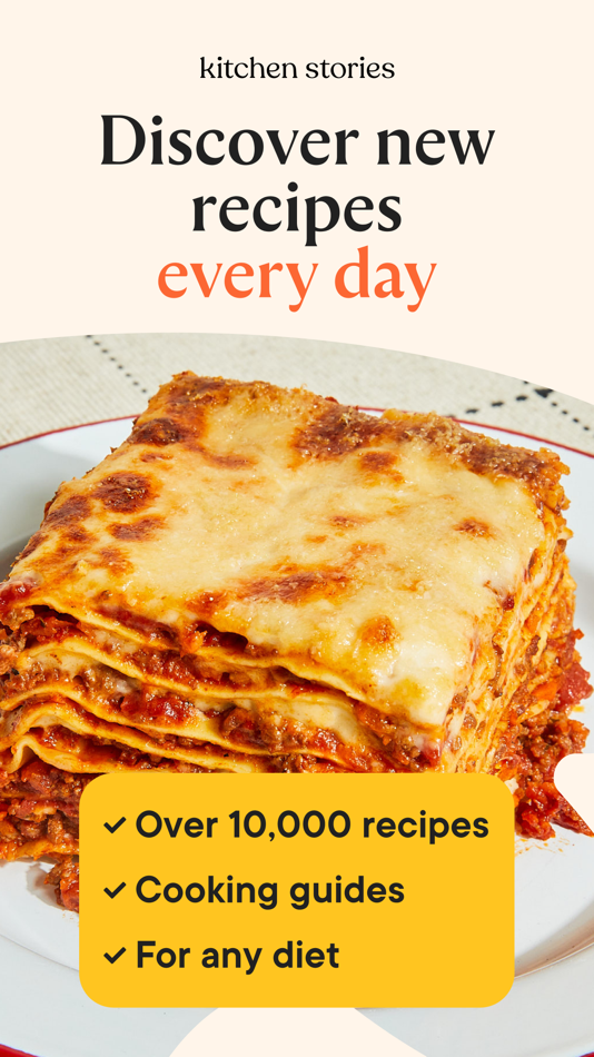 #1. Kitchen Stories Easy Recipes (iOS) De: AJNS New Media