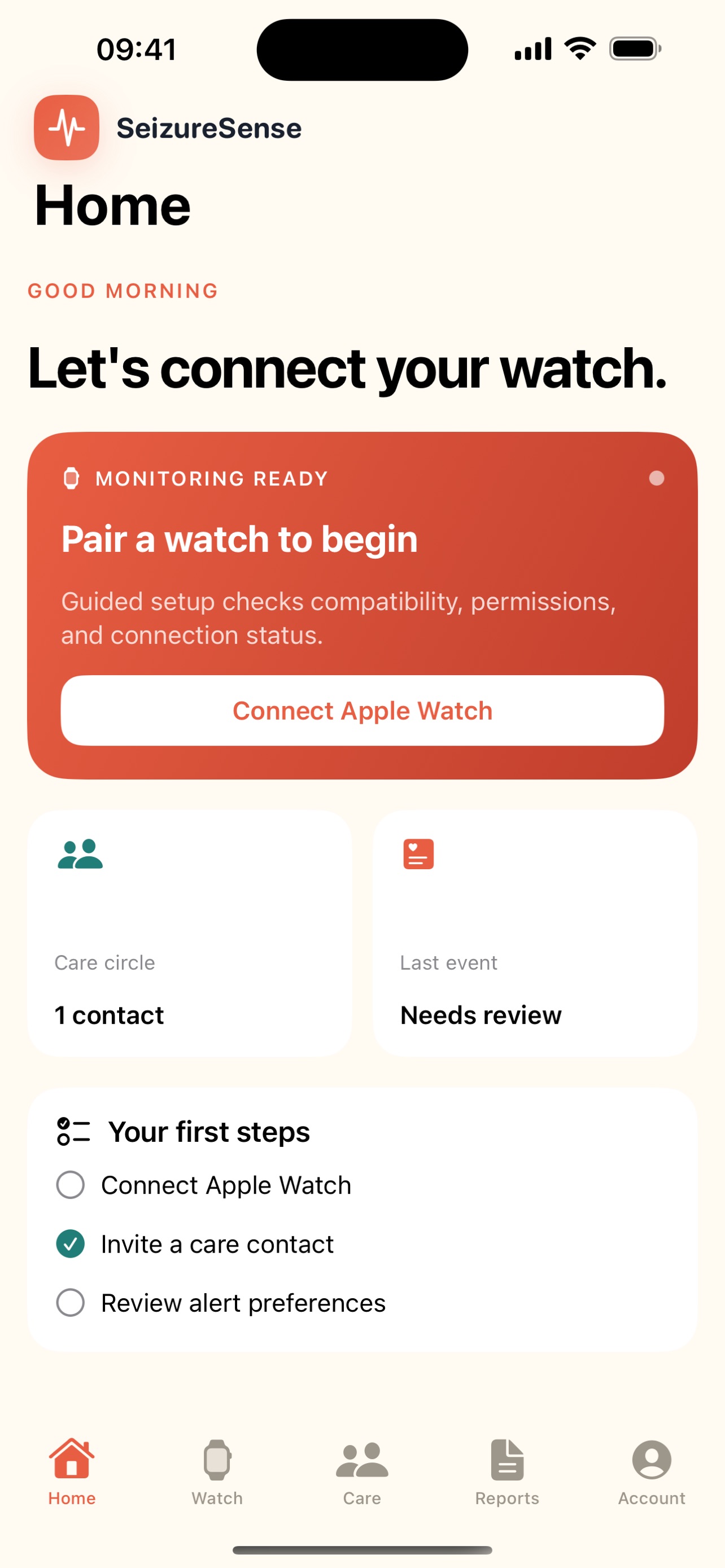 Screenshot 3 of Seizure Sense App
