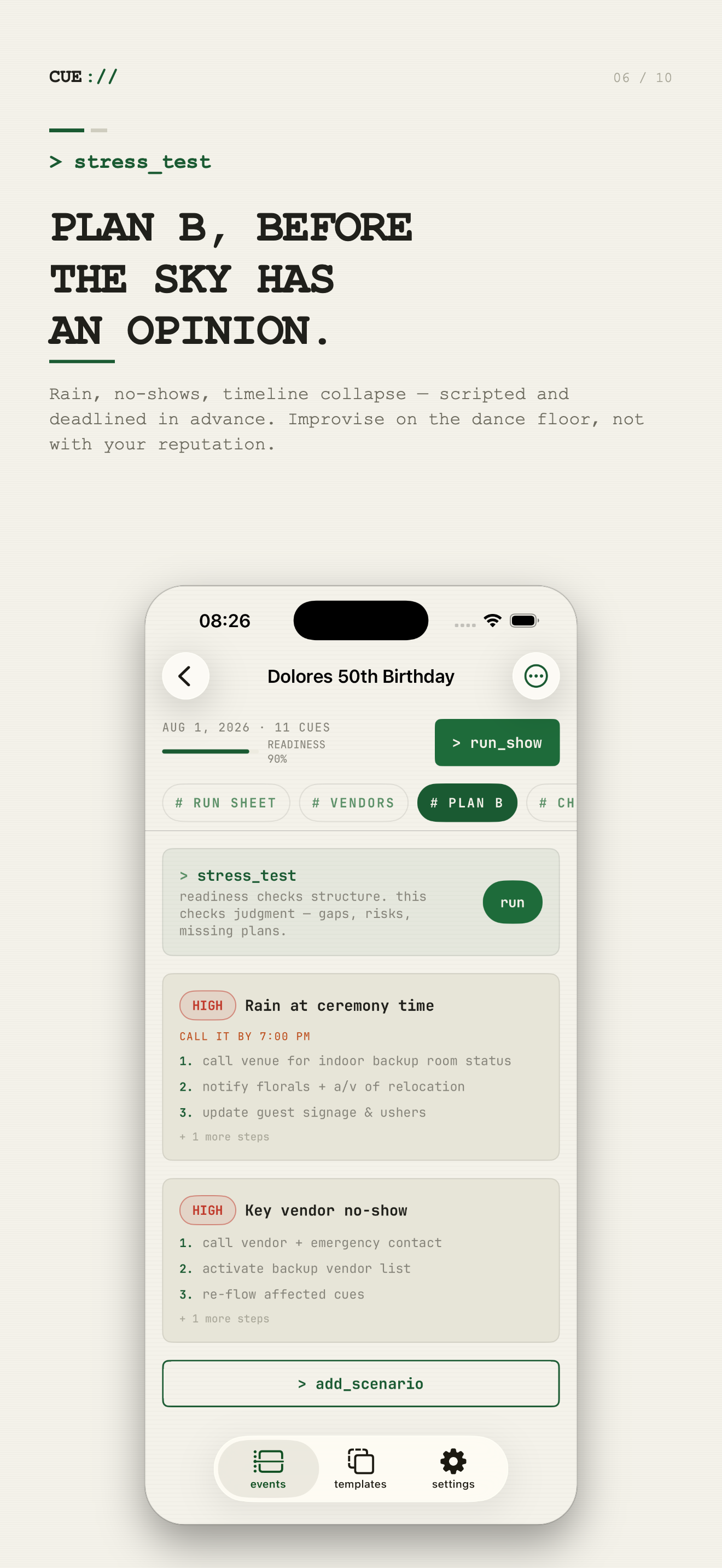 Run of Show Planner : CUE screenshot 6