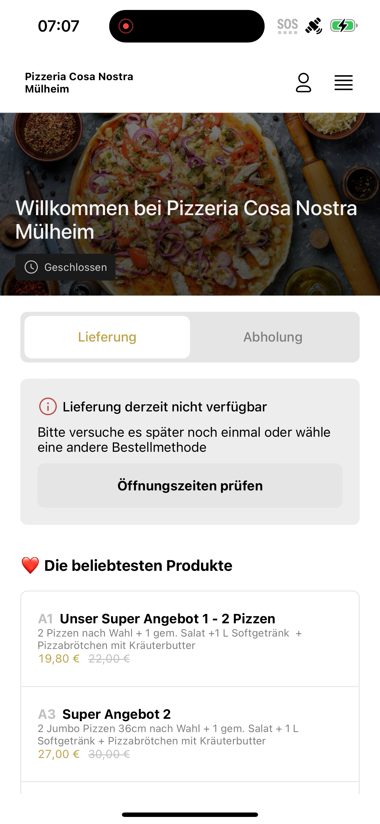 Pizzeria Cosa Nostra Mülheim screenshot 5