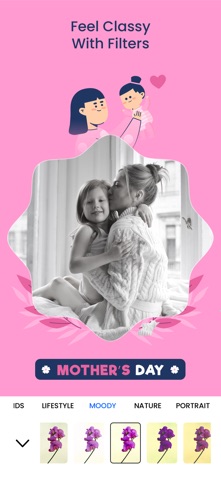 Mother's Day Frames & Wishes iPhone screenshot
