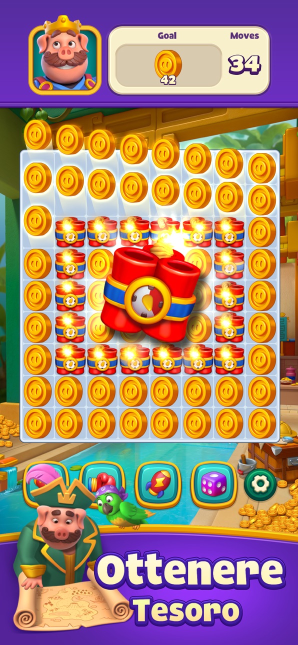 Piggy Kingdom - Match 3 Games iOS Mod IPA screenshot 4 - iOS game interface