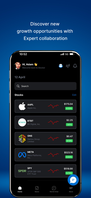 ‎Chat Stocks: Community Power Screenshot