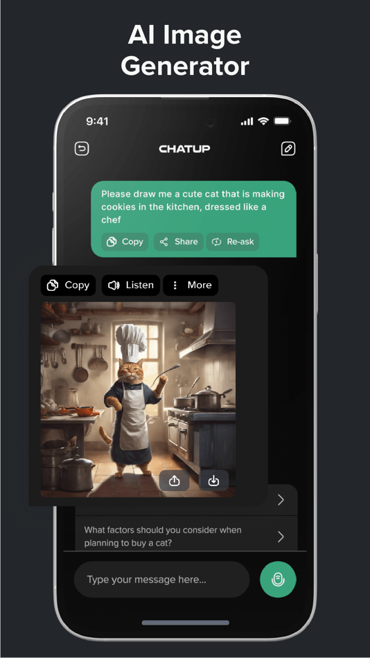 #3. ChatUp AI - Chat Bot Assistant (iOS) Podle: Emerald Labs LLC