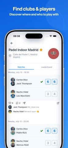 Padellog: Padel Match Tracker screenshot