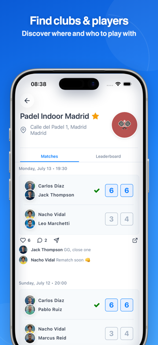 Padellog: Padel Match Tracker Screenshot 2 of 9