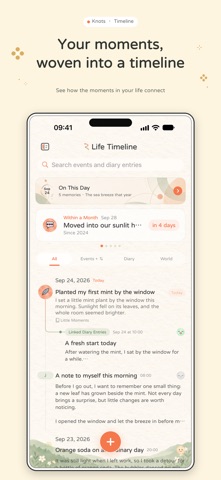 Knots: Timeline & Journal Screenshot 1 of 7