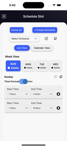 Projecio Calendar screenshot