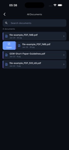 DocuZip iPhone screenshot