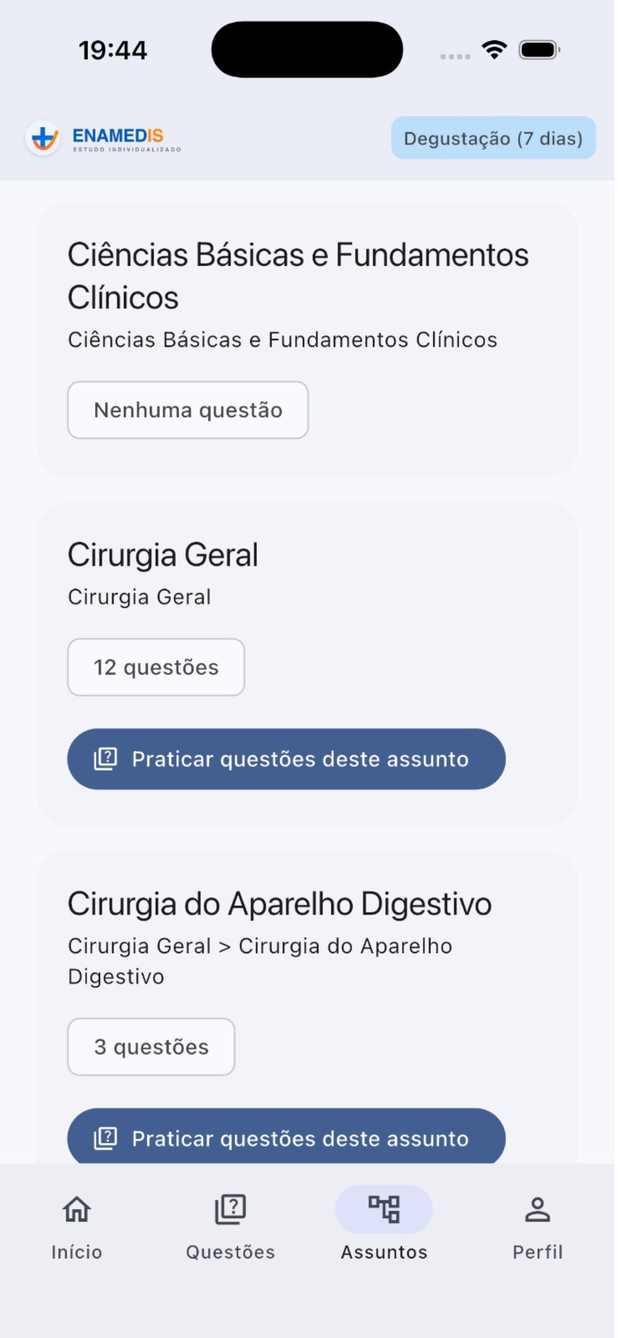 ENAMEDIS: Questões ENAMED screenshot 4