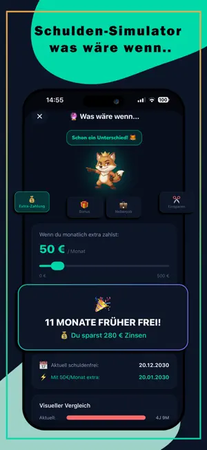 Fixi: Schulden App & KI-Coach screenshot 2