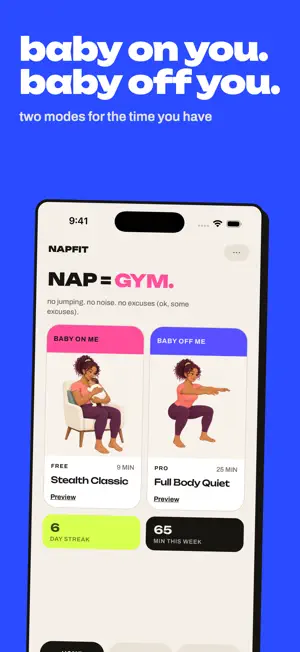 NapFit: Postpartum Mom Workout screenshot 2