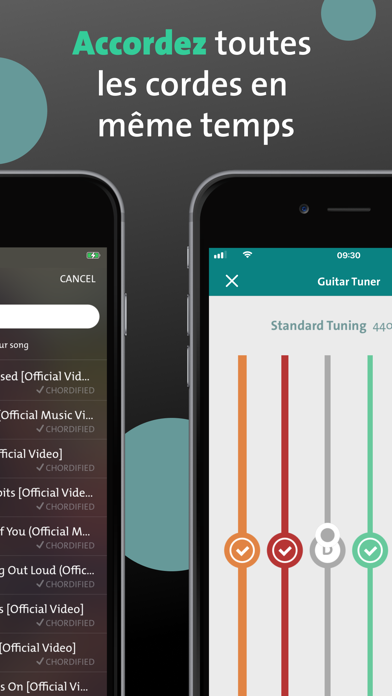 Screenshot #3 pour Chordify: Accords & Tuner App