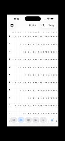 Year View Planner screenshot