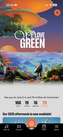 We Love Green Festival app screenshot
