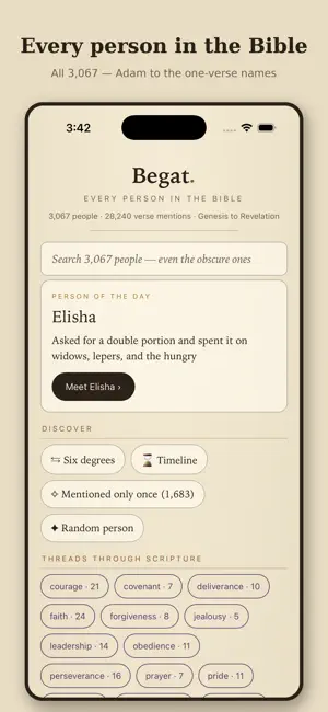 Begat: Bible People Explorer screenshot 1