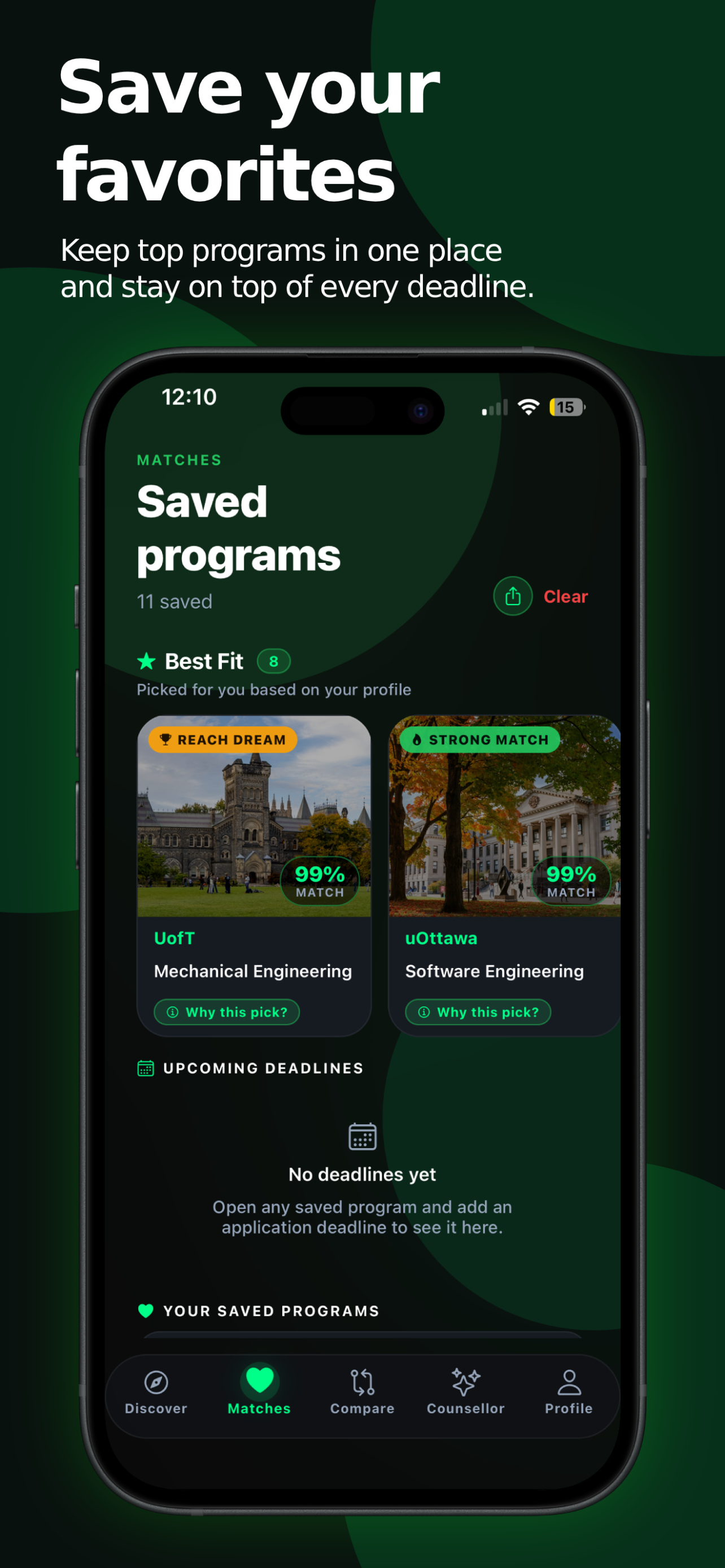 UniSwipe: University Finder screenshot 3