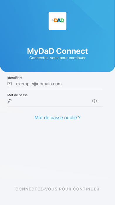 MyDaD Connect Screenshot
