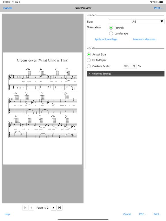 Crescendo Masters Edition iPad screenshot 5 - Music app