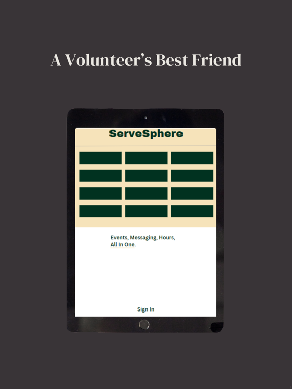 ServeSphere iPad screenshot 1 - Productivity app