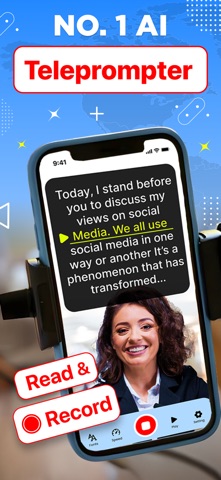 Teleprompter :Create AI Script Screenshot 1 of 10