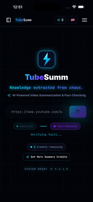TubeSumm Screenshot 2 of 4