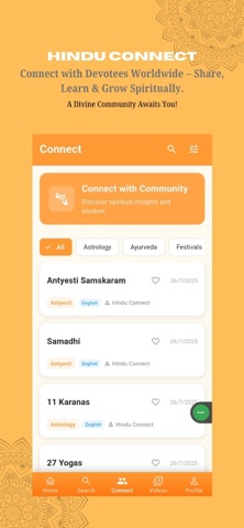 Hindu Connect App iPhone screenshot
