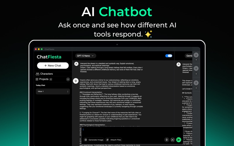 Chat Fiesta: Ask AI Anything iPhone screenshot